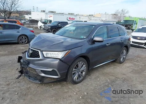 2017 Acura Mdx Technology Package z USA, uszkodzony, nr VIN 5FRYD4H50HB038774